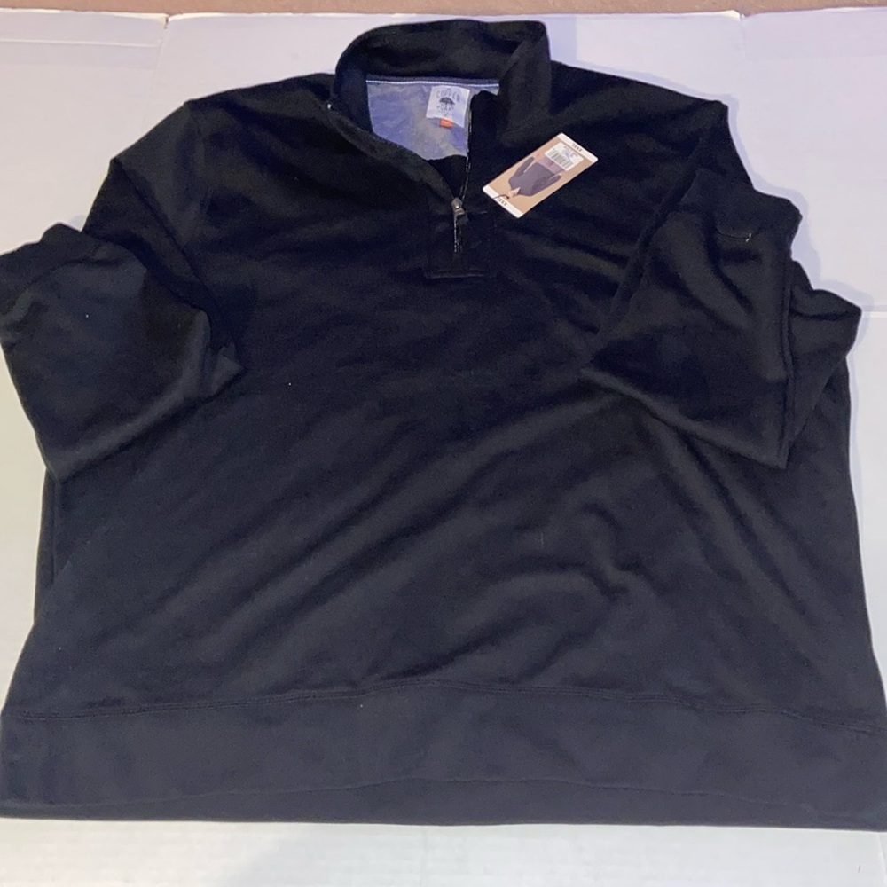 Copper Oak Supply Co. mens XXXL 1/4 zip pullover. New with tags. Black